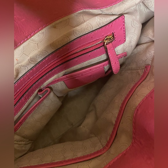 Pink Ostrich Michael Kors Large Hamilton Bag - Picture 3 of 5